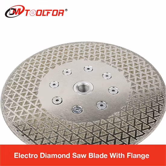 Disco diamantato elettrodeposto per il taglio di marmo, vetro e ceramica